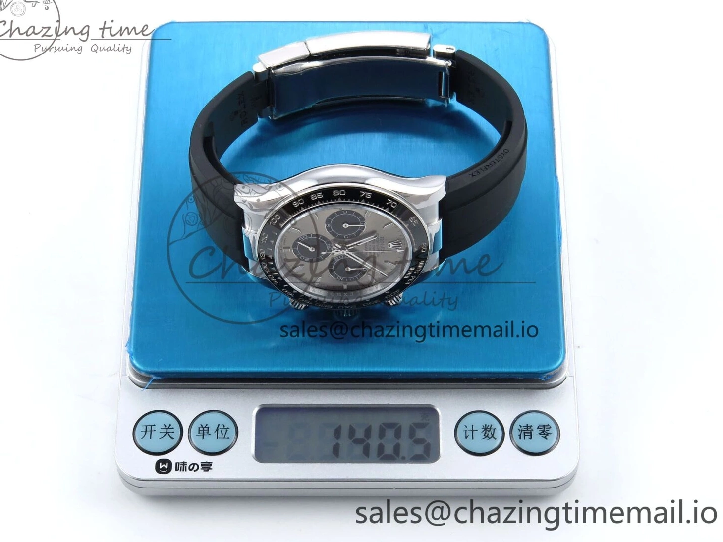 Strap V6（Gain 126519 SH4131 Edition Oysterflex Best 1:1 QF on Gray Daytona Weight） Black Dial 1228
